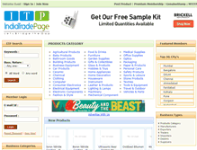 Tablet Screenshot of products.indiatradepage.com