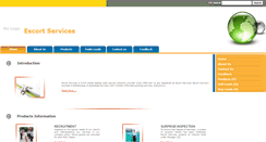 Desktop Screenshot of escortservices.indiatradepage.com