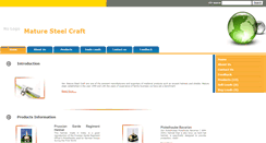 Desktop Screenshot of maturesteelcraft.indiatradepage.com