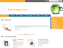 Tablet Screenshot of maturesteelcraft.indiatradepage.com