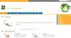 Desktop Screenshot of kkinstruments.indiatradepage.com
